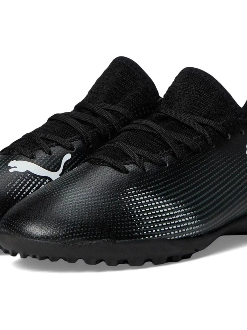 Puma Big Kid Size 6 - Future 7 Play Turf Training FG/AG Jr Black/White